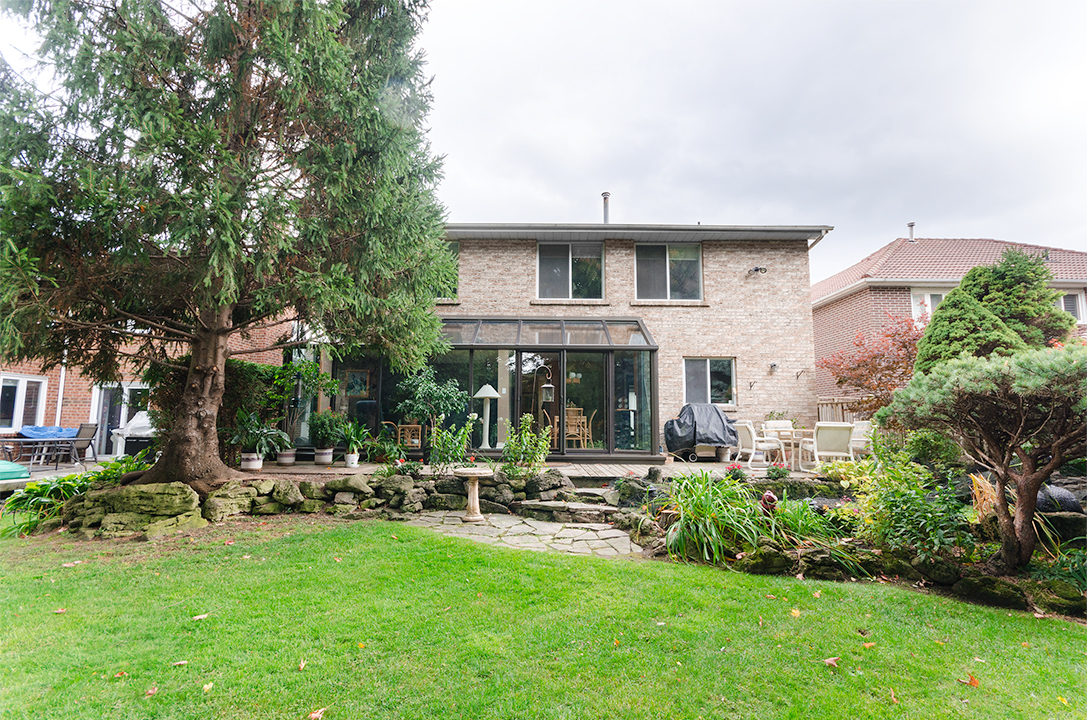 Backyard view looking at the back of 16 MacPhail court | Home for Sale | Jethro Seymour, one of the Top Davisville Real Estate Broker