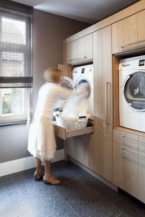 Laundry Room Design Idea: Put Your Washer And Dryer Up