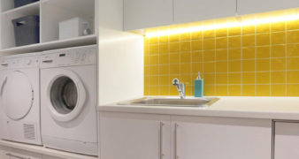 Laundry Room Design Idea: Put Your Washer And Dryer Up