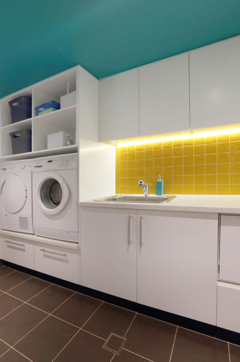 Laundry Room Design Idea: Put Your Washer And Dryer Up